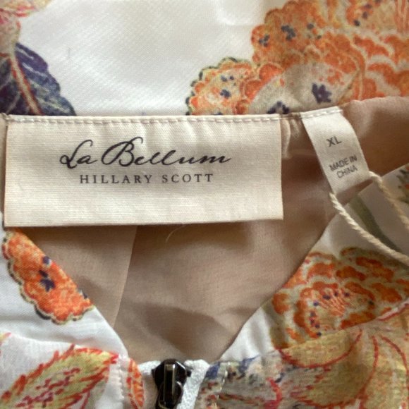 NWT Hillary Scott Floral Bomber Jacket XL Sheer Chiffon Cottagecore Coastal Fall - Picture 13 of 13